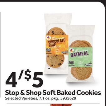 Stop&Shop Stop & shop soft baked cookies offer
