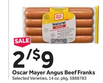 Stop&Shop Oscar mayer angus beef franks offer