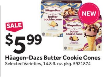 Stop&Shop Häagen-dazs butter cookie cones offer