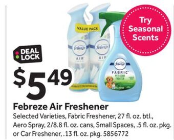 Stop&Shop Febreze air freshener offer