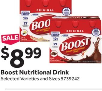 Stop&Shop Boost nutritional drink offer