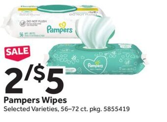 Stop&Shop Pampers wipes offer