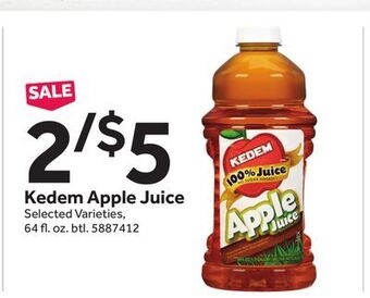 Stop&Shop Kedem apple juice offer