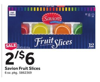 Stop&Shop Savion fruit slices offer