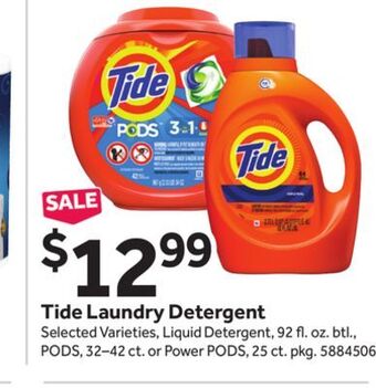 Stop&Shop Tide laundry detergent offer