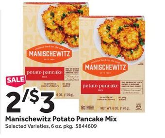Stop&Shop Manischewitz potato pancake mix offer