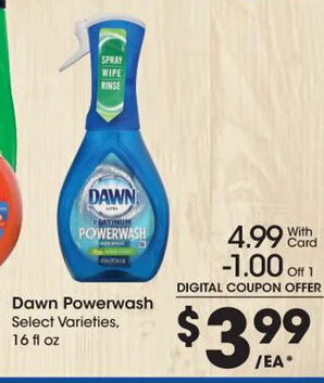 Kroger Dawn Powerwash offer