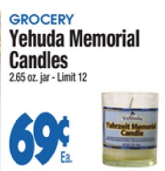 King Kullen Yehuda memorial candles offer
