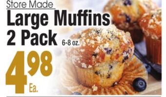 King Kullen Large muffins 2 pack offer