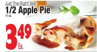 King Kullen 1/2 apple pie offer
