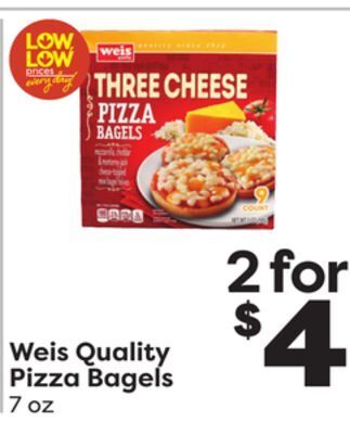 Weis Markets Weis quality pizza bagels offer