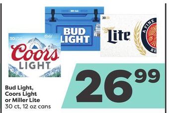 Weis Markets Bud light, coors light or miller lite offer