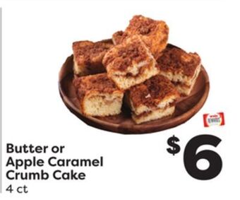 Weis Markets Butter or apple caramel crumb cake offer
