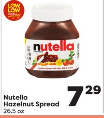 Weis Markets Nutella hazelnut spread offer
