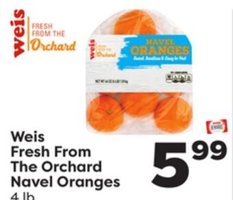 Weis Markets Weis fresh from the orchard navel oranges offer