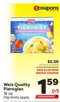 Weis Markets Weis quality pierogies offer