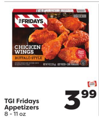 Weis Markets Tgi fridays appetizers offer