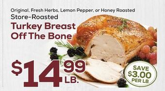 DeCicco & Sons Store-roasted turkey breast off the bone offer