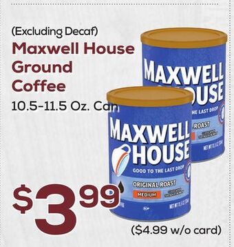 DeCicco & Sons Maxwell house ground coffee offer