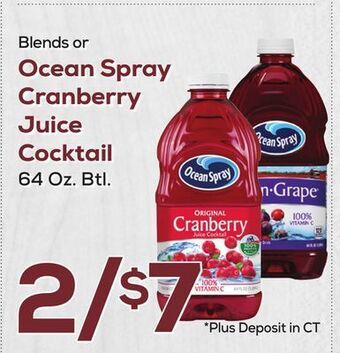 DeCicco & Sons Ocean spray cranberry juice cocktail offer