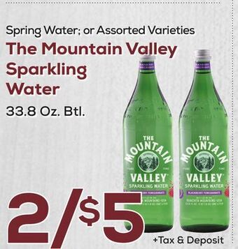 DeCicco & Sons The mountain valley sparkling water offer