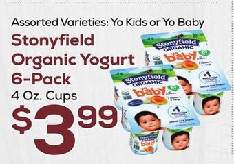 DeCicco & Sons Stonyfield organic yogurt 6-pack offer