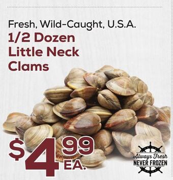 DeCicco & Sons 1/2 dozen little neck clams offer
