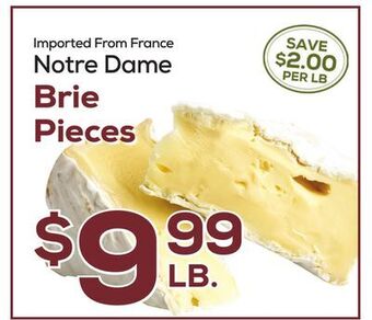 DeCicco & Sons Notre dame brie pieces offer