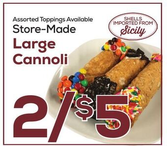 DeCicco & Sons Large cannoli offer