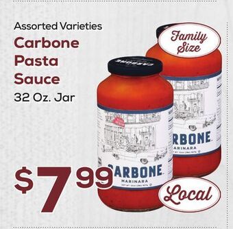 DeCicco & Sons Carbone pasta sauce offer