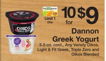 The Fresh Grocer Greek yogurt offer