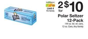 The Fresh Grocer Seltzer 12-pack offer