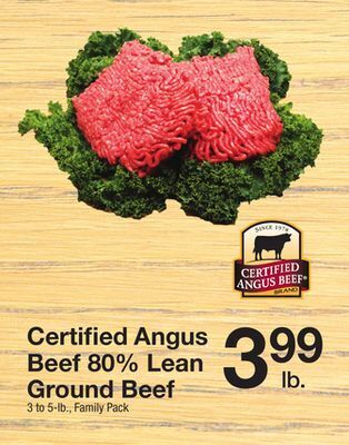 The Fresh Grocer 80% lean ground beef offer