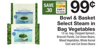The Fresh Grocer Select steam in bag vegetables offer