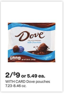 CVS Dove pouches 7.23-8.46 oz. offer