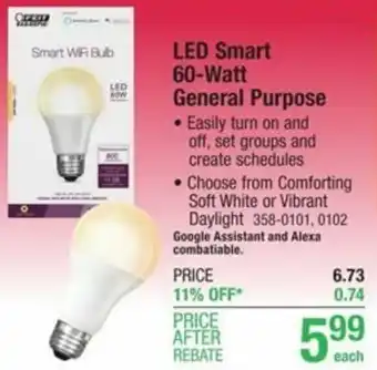 Menards LED Smart 60-Watt General Purpose offer