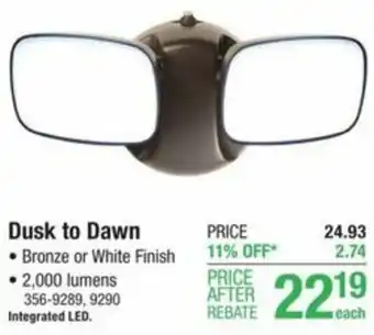 Menards Dusk To Dawn offer