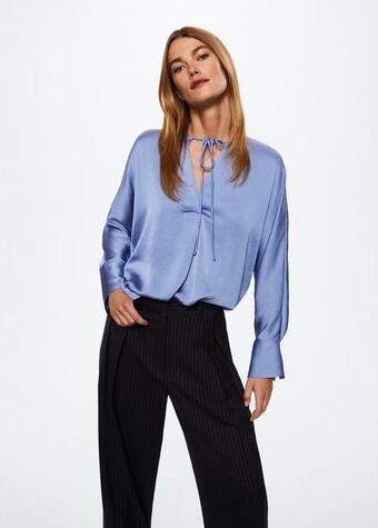 Mango Lace flowy blouse offer
