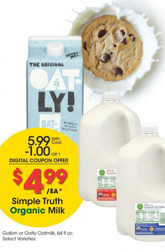 Kroger Simple Truth Organic Milk offer