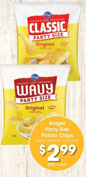 Kroger Kroger Party Size Potato Chips offer