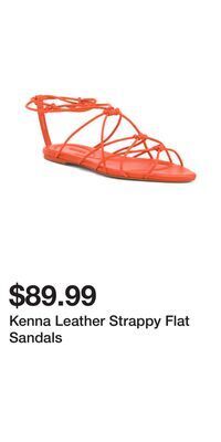 TJ Maxx Kenna leather strappy flat sandals offer