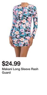 TJ Maxx Makani long sleeve rash guard offer