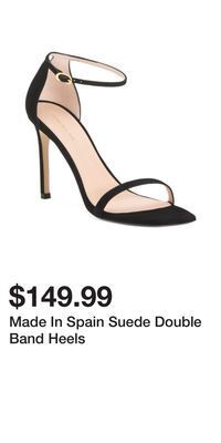 TJ Maxx Made in spain suede double band heels offer