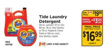 ShopRite Laundry detergent offer