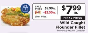 ShopRite Wild caught flounder fillet offer