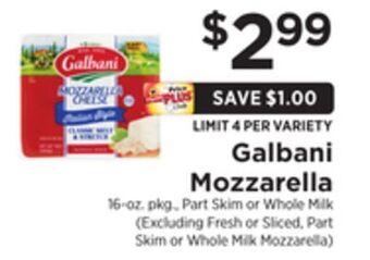 ShopRite Mozzarella offer