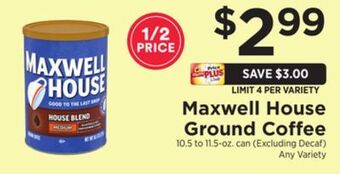 ShopRite Ground coffee offer