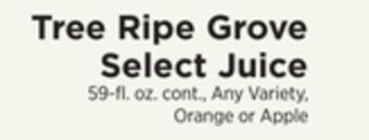 ShopRite Grove select juice offer