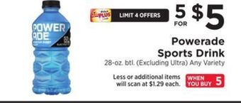 ShopRite Sports drink offer
