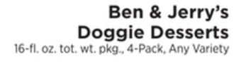 ShopRite Doggie desserts offer